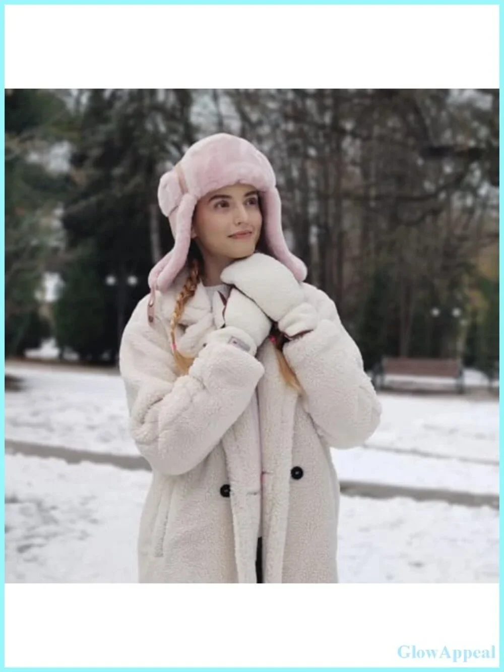 Thermal Lined Suede Sheepskin Winter Mittens with Fur Cuffs & Finger Liners
